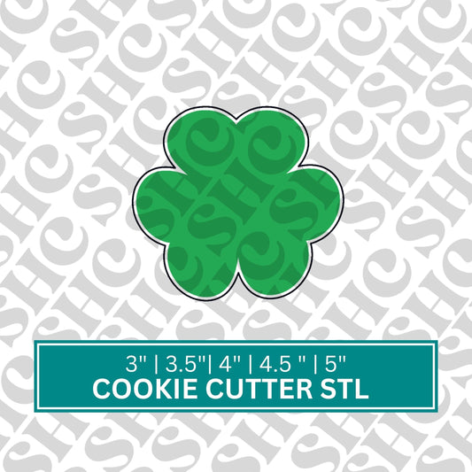 Clover STL | St. Paddy's Day Cookie Cutter STL | Four Leaf Clover Stl File | Saint Paddy's Cookie Cutter | Shamrock Cookie Cutter|