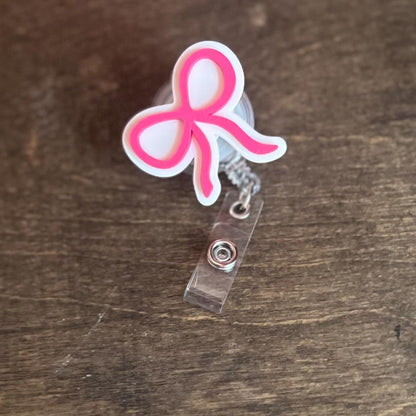 Coquette Bow Badge Reel, Badge Topper STL, Bow Badge Reel STL, 3d Badge Reel, Badge reel topper stl, healthcare worker stl