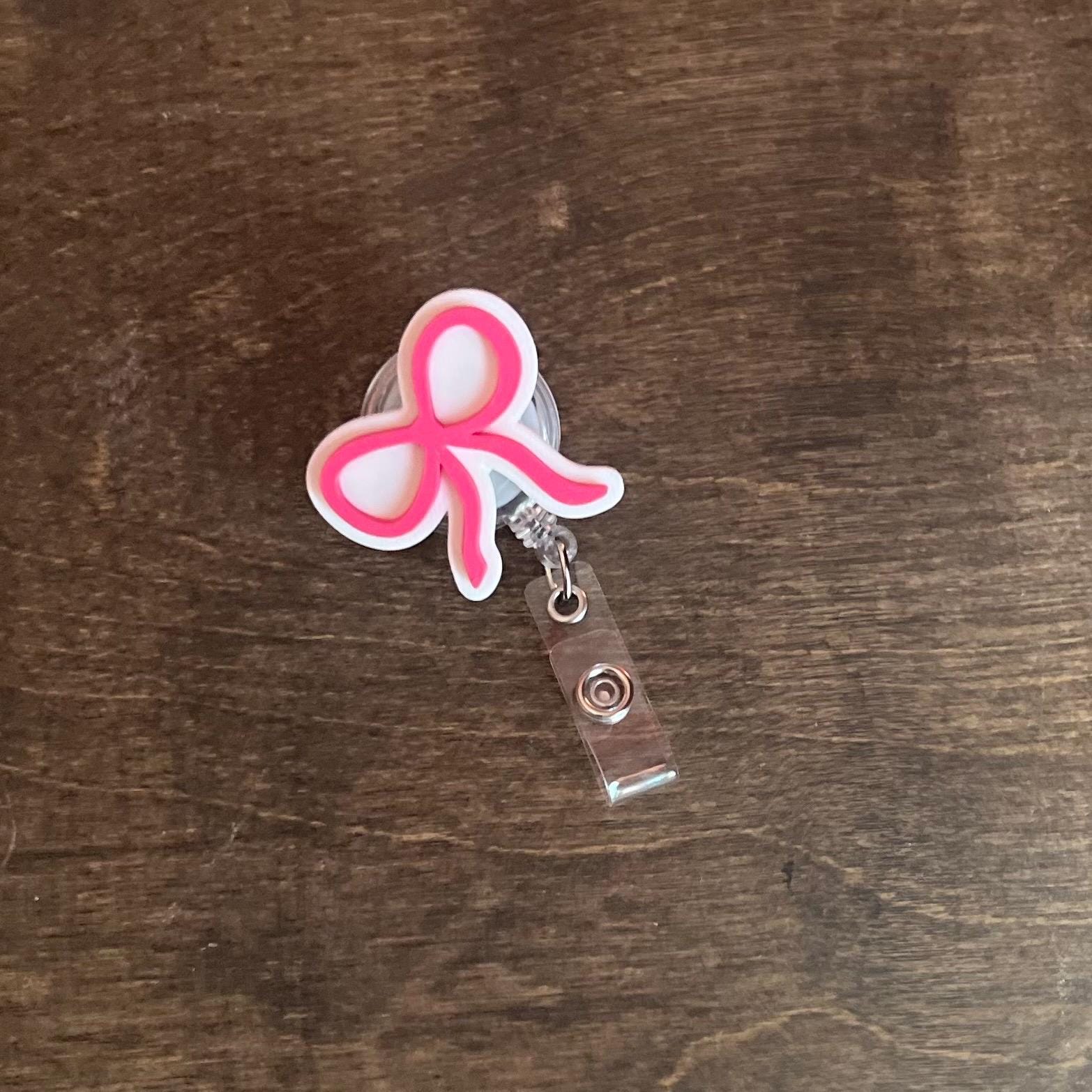 Coquette Bow Badge Reel, Badge Topper STL, Bow Badge Reel STL, 3d Badge Reel, Badge reel topper stl, healthcare worker stl