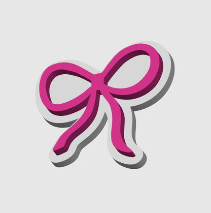Coquette Bow Badge Reel, Badge Topper STL, Bow Badge Reel STL, 3d Badge Reel, Badge reel topper stl, healthcare worker stl