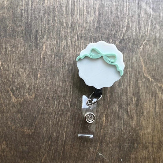 Coquette Bow 3D Badge Topper STL, Bow Badge Reel STL, 3d Badge Reel, Badge reel topper stl, Wavy badge reel stl, healthcare worker stl
