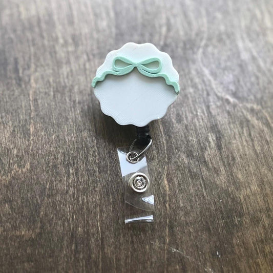 Coquette Bow 3D Badge Topper STL, Bow Badge Reel STL, 3d Badge Reel, Badge reel topper stl, Wavy badge reel stl, healthcare worker stl