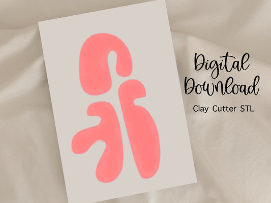 Coral Set Clay Cutter | Digital STL FILE | 3D Printing | Digital Download | Coral Earring