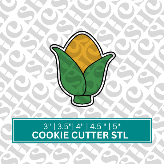Corn Cookie Cutter STL - Corn Cobs Cookie Cutter, Autumn STL, Fall 3D Cutter, Thanksgiving STL, Fall Stl, Fall Food, Thanksgiving Corn Stl