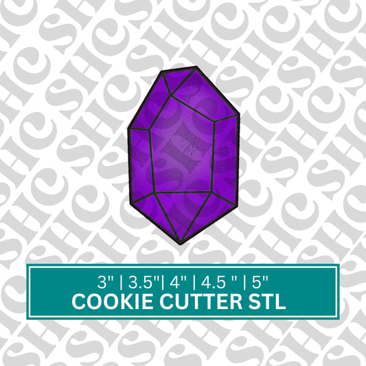 Crystal Cookie Cutter STL |STL File | 3D Printing | Digital Download