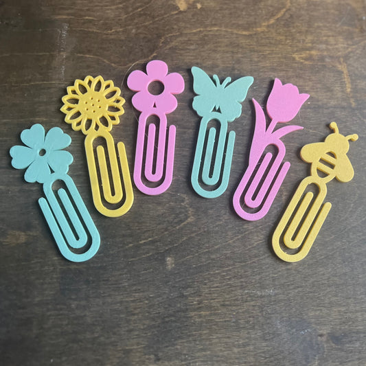Custom 3D Printed Spring Bookmark Bundle - Flowers, Butterfly, Bee & More – Seasonal Stationery for Spring Gifts, Easter, and Office Organization - SHCreations