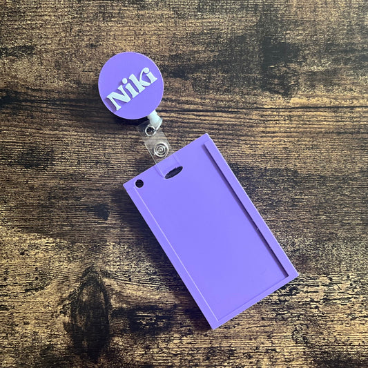 Custom Badge Reel with Vertical Holder - SHCreations