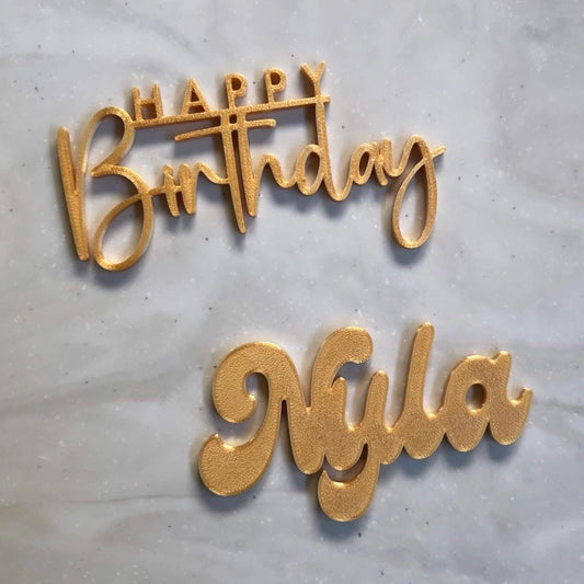 Custom Cake Charm STL, Personalized 3D Charm, Personalized Cake Charm, Personalized Cake Topper