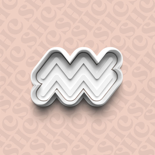 DONE TO ORDER: Aquarius Cookie Cutter + Fondant Stamp Set - SHCreations