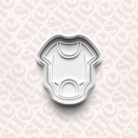 DONE TO ORDER: Baby Onesie Cookie Cutter + Fondant Stamp Set - SHCreations
