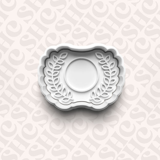 DONE TO ORDER: Badge Cookie Cutter + Fondant Stamp Set - SHCreations