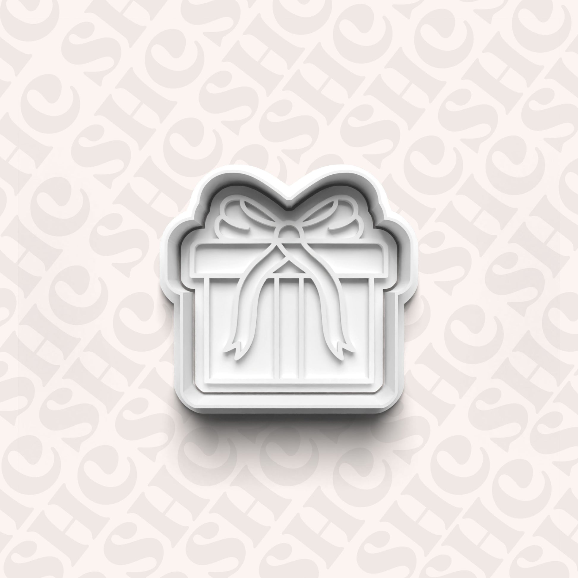 DONE TO ORDER: Birthday Gift Cookie Cutter + Fondant Stamp Set - SHCreations