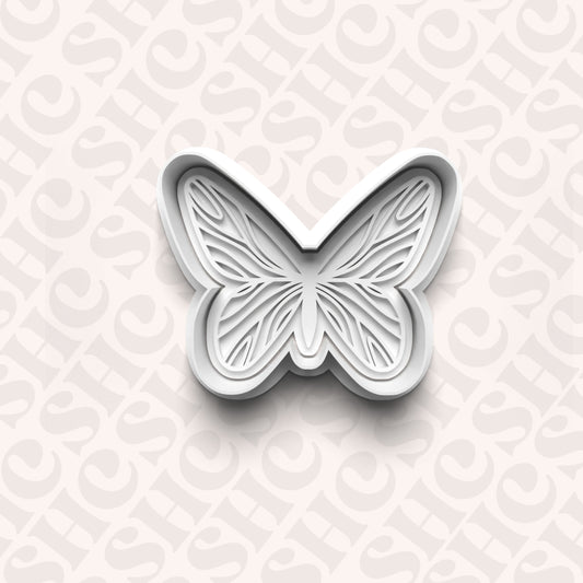 DONE TO ORDER: Butterfly Cookie Cutter + Fondant Stamp Set 4 - SHCreations