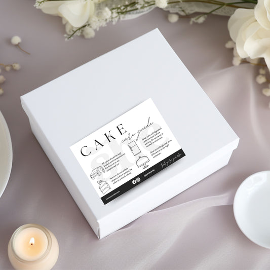 DONE TO ORDER : Cake Care Labels - SHCreations