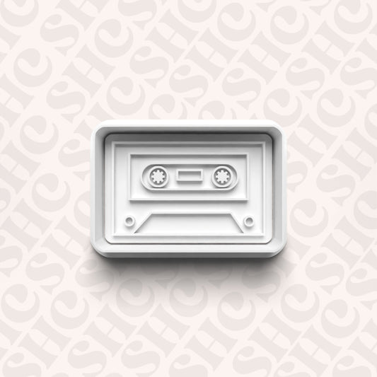DONE TO ORDER: Casette Cookie Cutter + Fondant Set - SHCreations