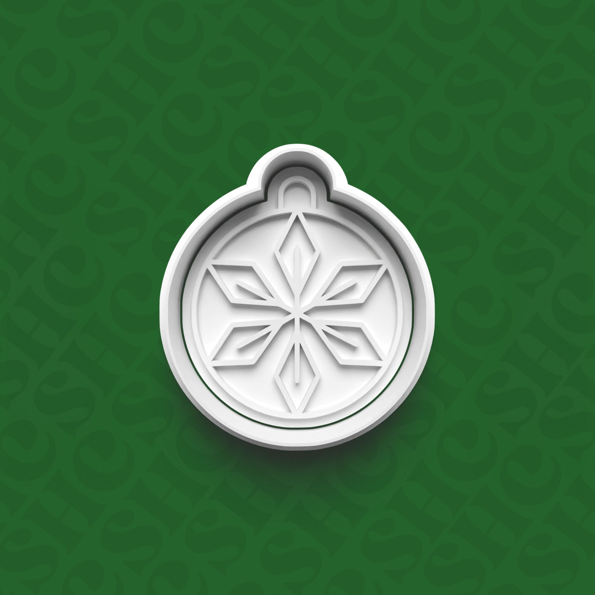 DONE TO ORDER: Christmas Bauble Cookie Cutter + Fondant Stamp Set 1 - SHCreations