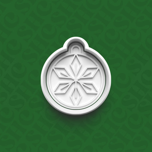 DONE TO ORDER: Christmas Bauble Cookie Cutter + Fondant Stamp Set 1 - SHCreations