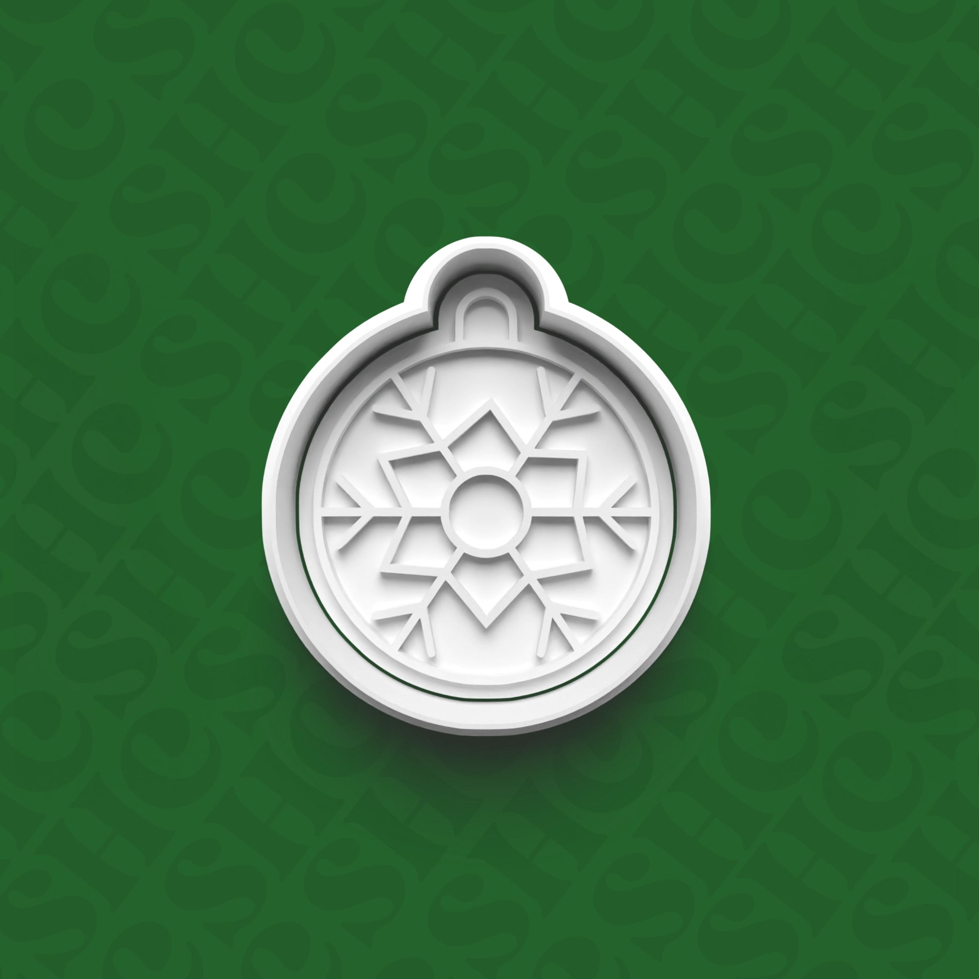 DONE TO ORDER: Christmas Bauble Cookie Cutter + Fondant Stamp Set 2 - SHCreations