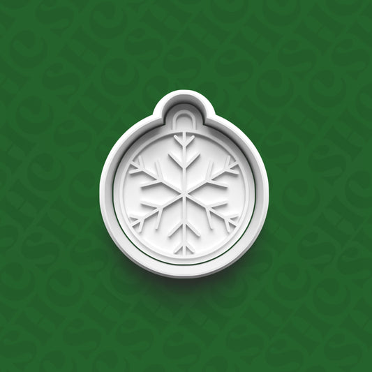 DONE TO ORDER: Christmas Bauble Cookie Cutter + Fondant Stamp Set 4 - SHCreations