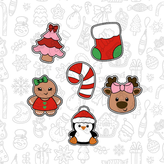 DONE TO ORDER: Christmas Mini Cookie Cutter Set 1 - SHCreations