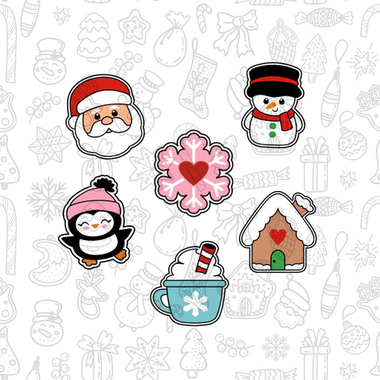 DONE TO ORDER: Christmas Mini Cookie Cutter Set 2 - SHCreations