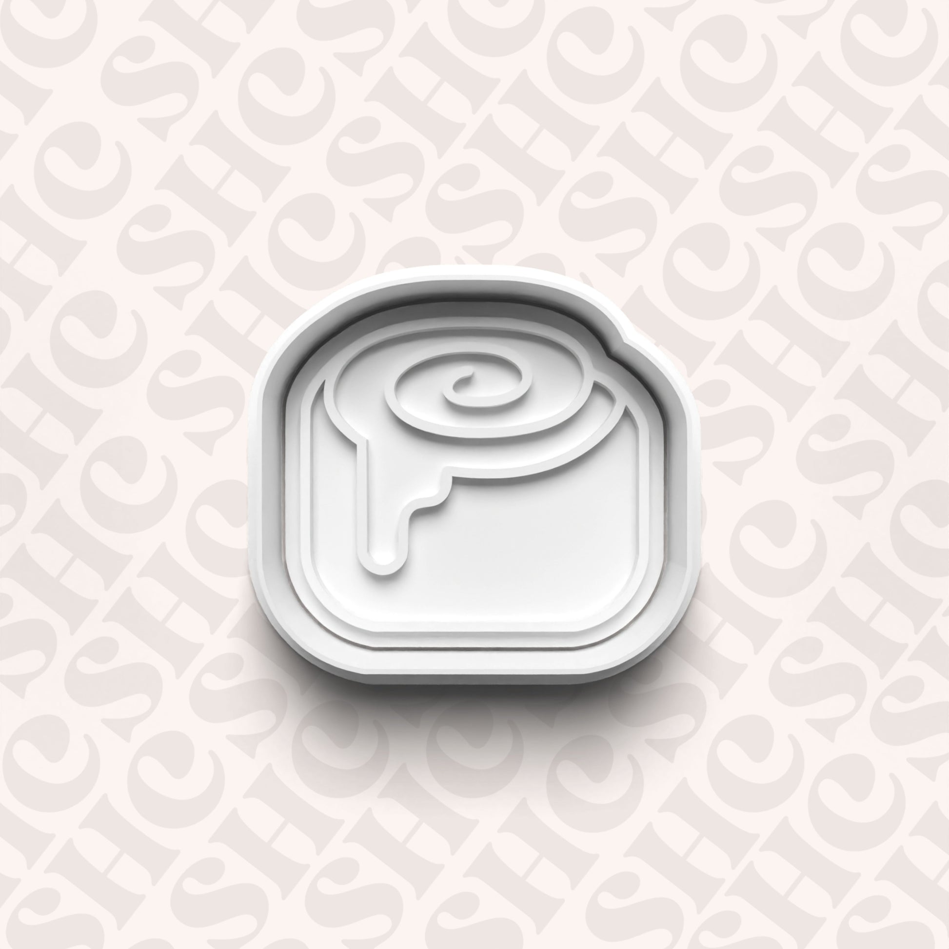 DONE TO ORDER: Cinnamon Roll Cookie Cutter + Fondant Stamp Set - SHCreations