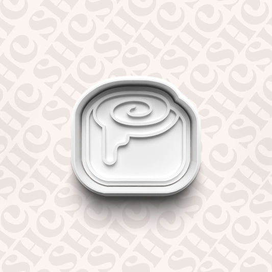 DONE TO ORDER: Cinnamon Roll Cookie Cutter + Fondant Stamp Set - SHCreations