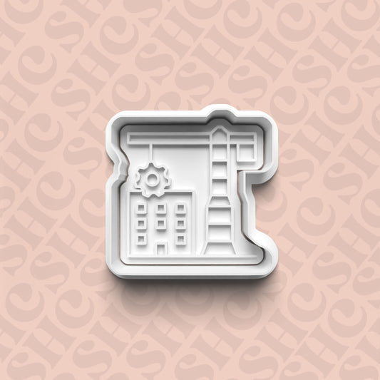 DONE TO ORDER: Construction Cookie Cutter + Fondant Stamp Set 3 - SHCreations