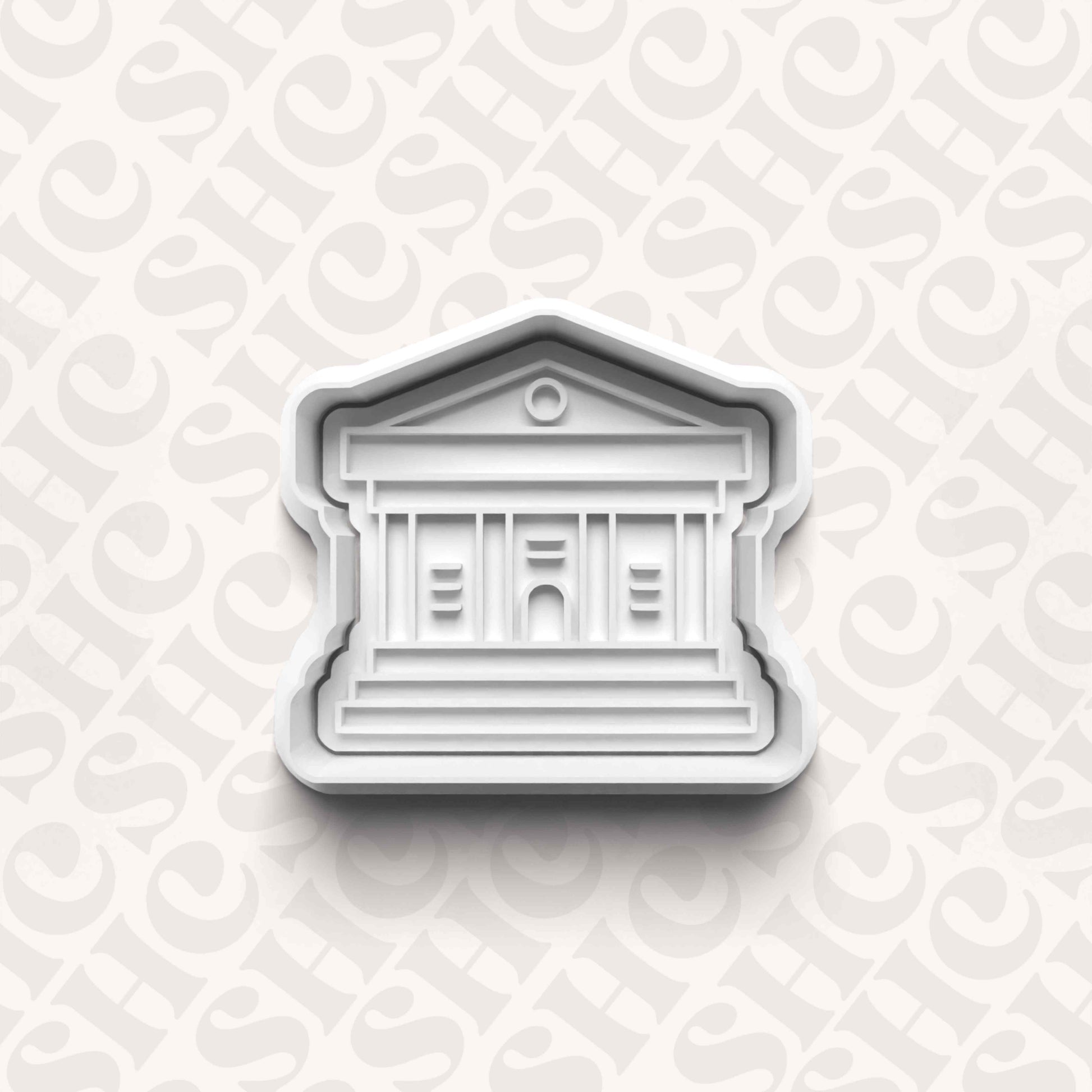 DONE TO ORDER: Courthouse Cookie Cutter + Fondant Stamp Set - SHCreations
