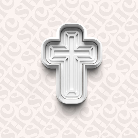 DONE TO ORDER: Cross Cookie Cutter + Fondant Stamp Set 1 - SHCreations