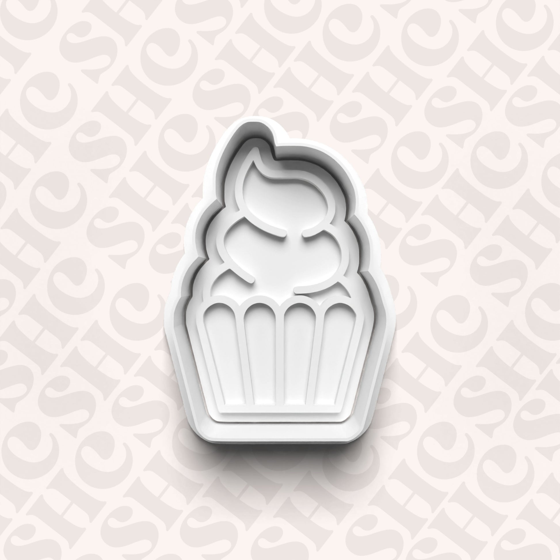 DONE TO ORDER: Cupcake Cookie Cutter + Fondant Stamp Set 2 - SHCreations