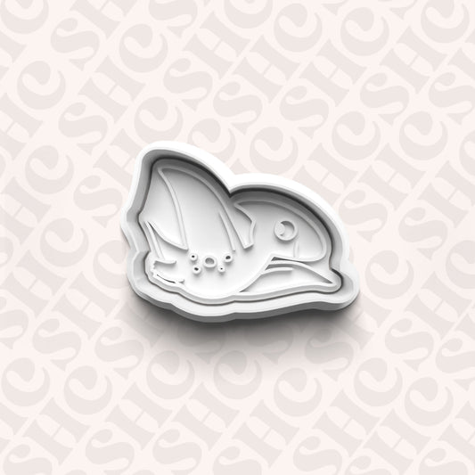 DONE TO ORDER: Dino Cookie Cutter + Fondant Stamp Set 4 - SHCreations