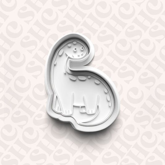 DONE TO ORDER: Dino Cookie Cutter + Fondant Stamp Set 5 - SHCreations