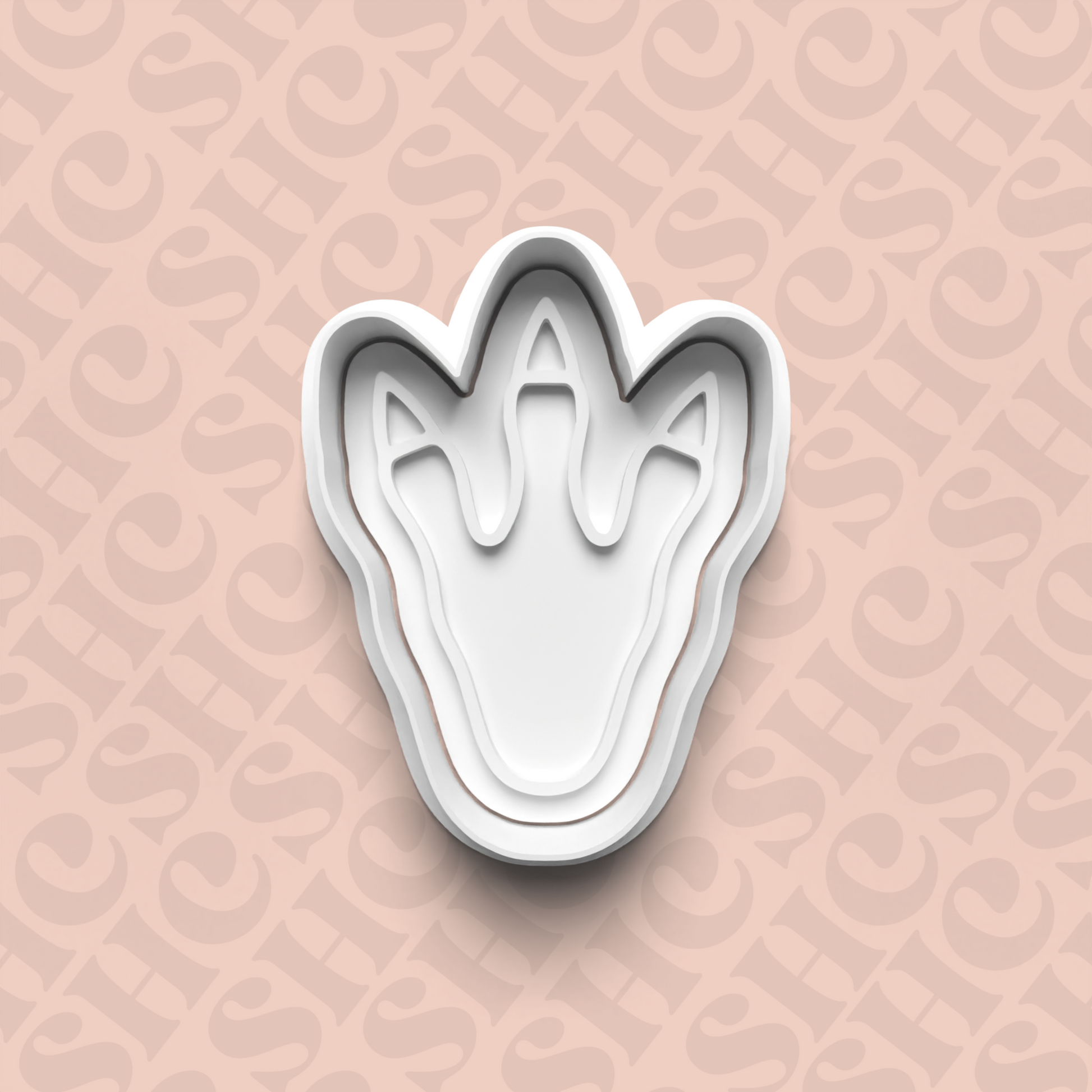 DONE TO ORDER: Dino Fossil Cookie Cutter + Fondant Stamp Set 2 - SHCreations