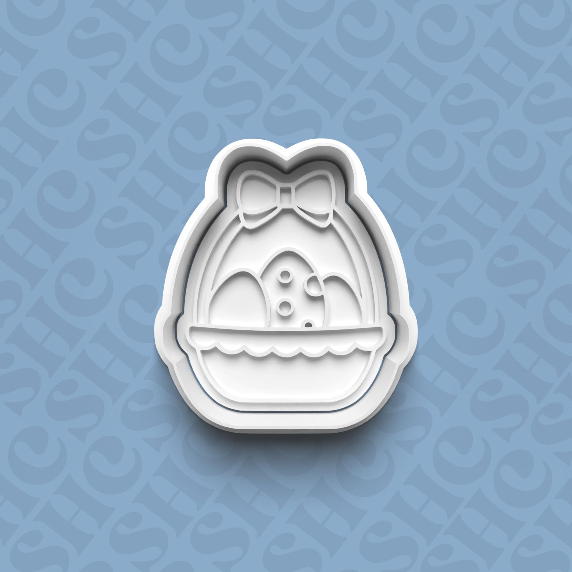 DONE TO ORDER: Easter Basket Cookie Cutter + Fondant Stamp Set 2 - SHCreations