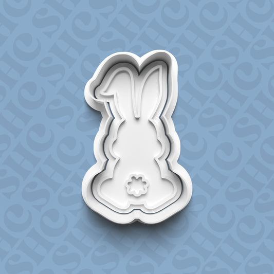 DONE TO ORDER: Easter Bunny Cookie Cutter + Fondant Stamp Set 2 - SHCreations