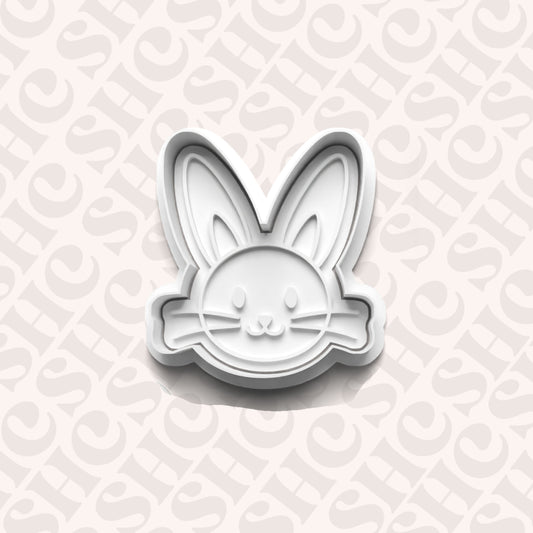 DONE TO ORDER: Easter Bunny Cookie Cutter + Fondant Stamp Set - SHCreations