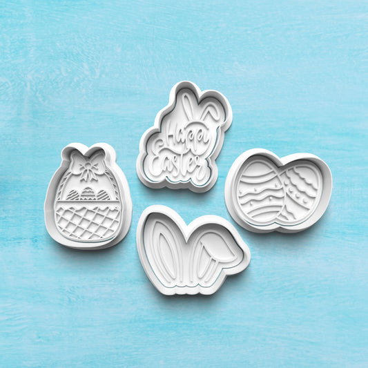 DONE TO ORDER: Easter Cookie Cutter + Fondant Stamp Bundle 1 - SHCreations