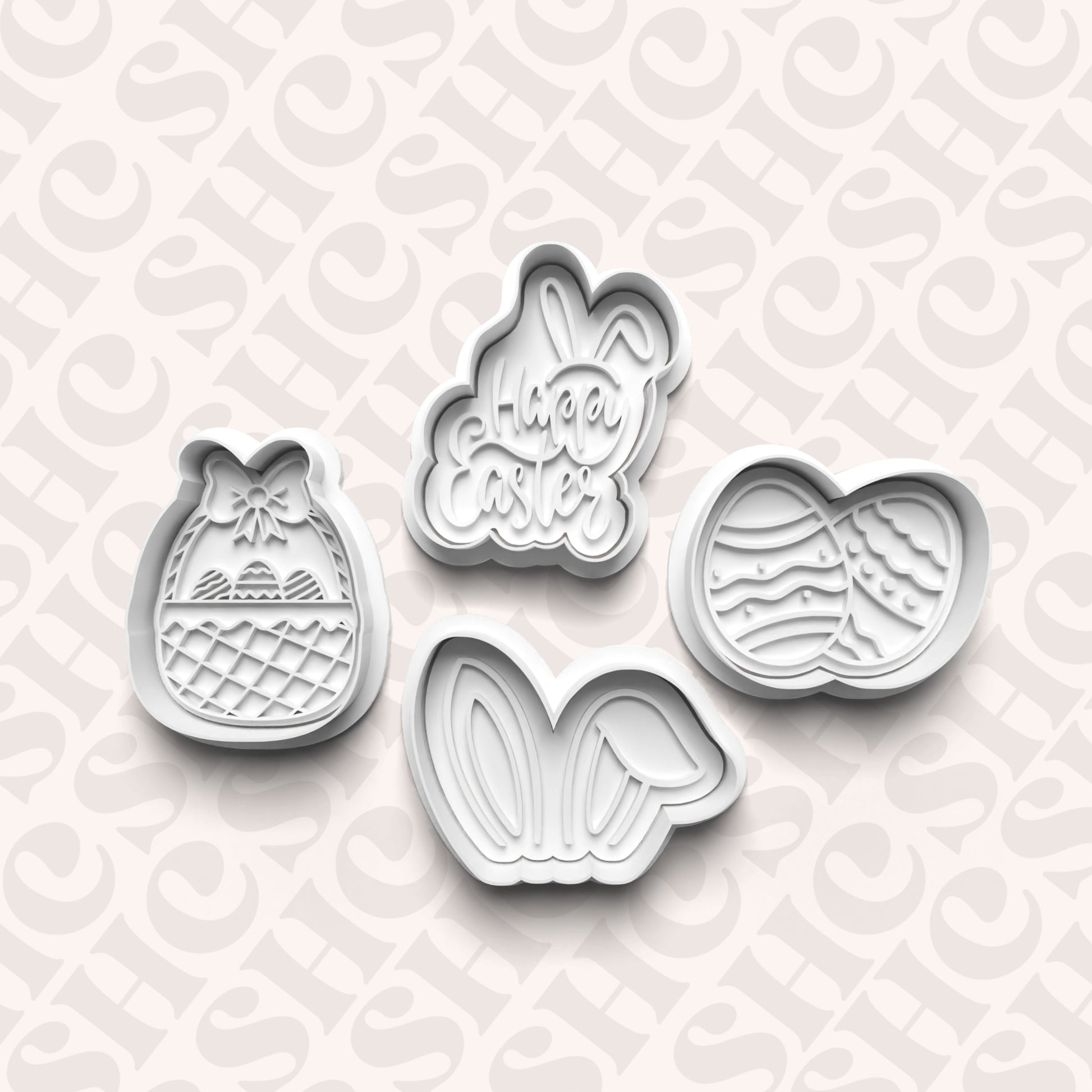 DONE TO ORDER: Easter Cookie Cutter + Fondant Stamp Bundle 1 - SHCreations