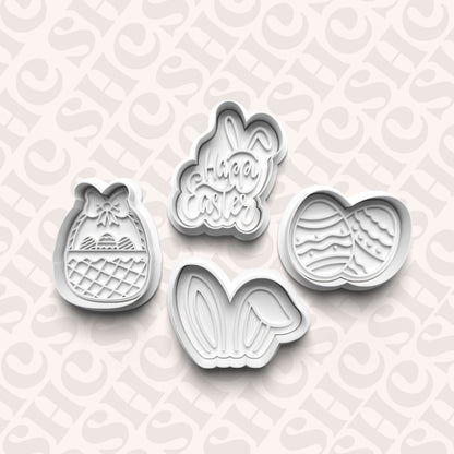 DONE TO ORDER: Easter Cookie Cutter + Fondant Stamp Bundle 1 - SHCreations