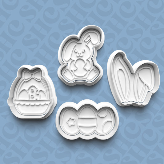 DONE TO ORDER: Easter Cookie Cutter + Fondant Stamp Bundle 2 - SHCreations