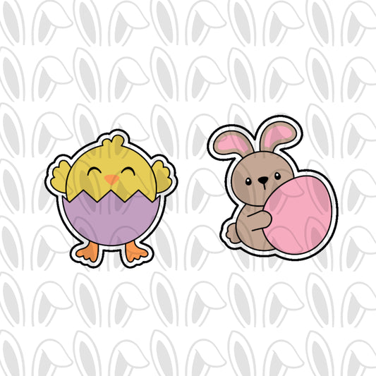 DONE TO ORDER: Easter Mini Cookie Cutter Set 5 - SHCreations
