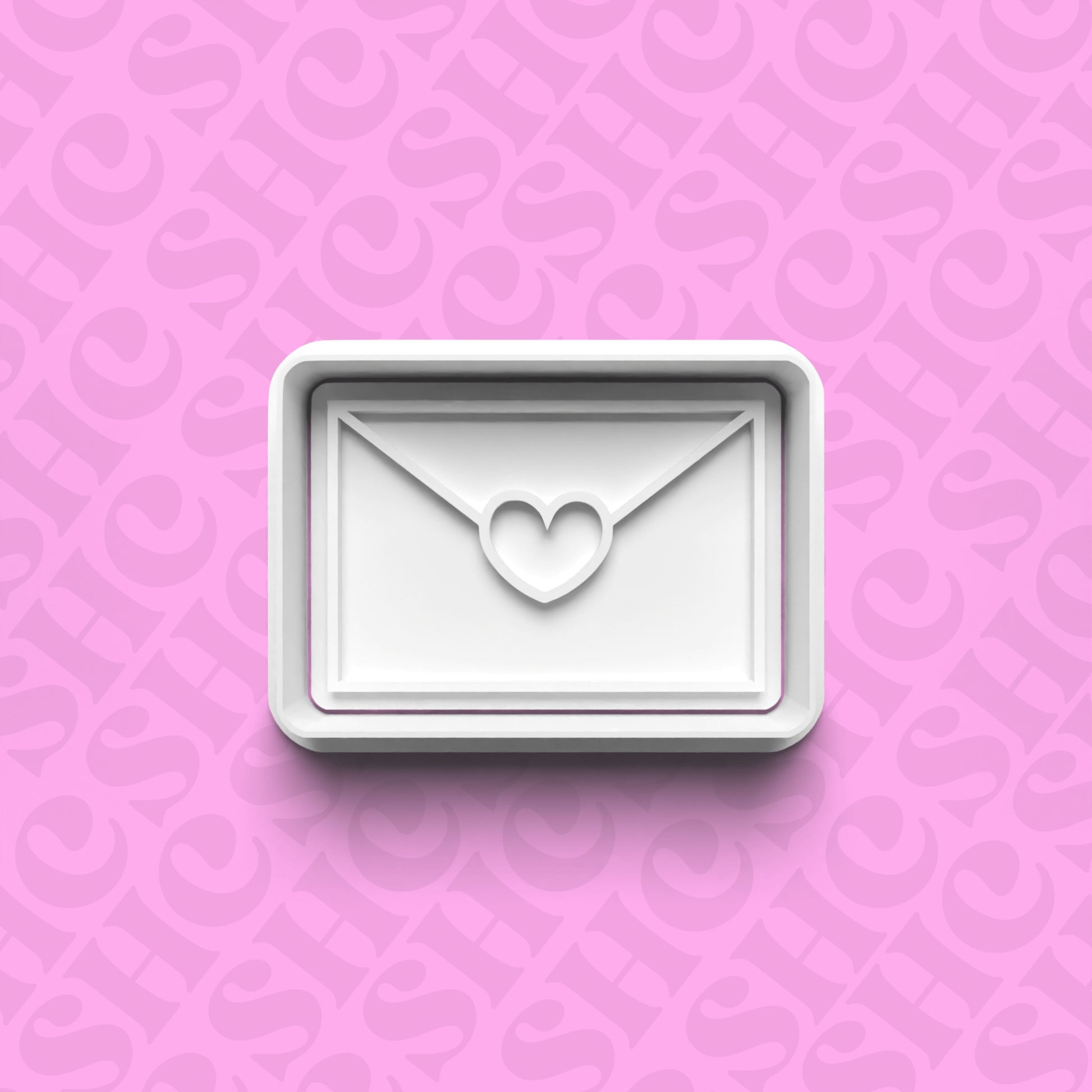 DONE TO ORDER: Envelope Cookie Cutter + Fondant Stamp Set 1 - SHCreations