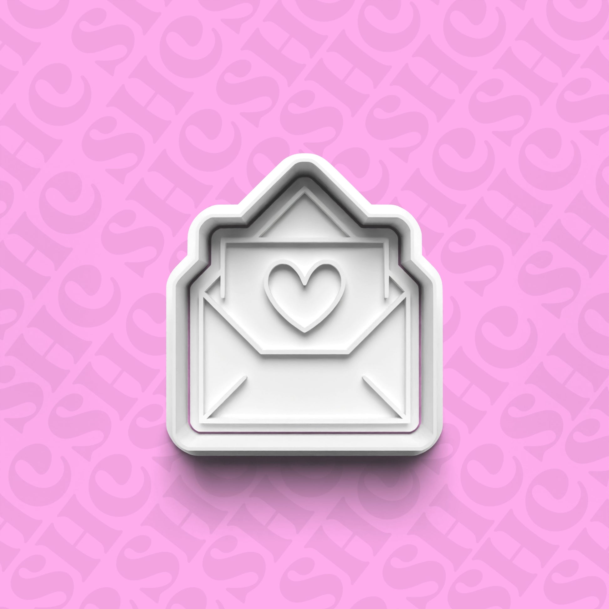 DONE TO ORDER: Envelope Cookie Cutter + Fondant Stamp Set 2 - SHCreations