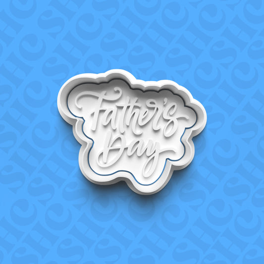 DONE TO ORDER: "Father's Day" Cookie Cutter + Fondant Stamp Set - SHCreations