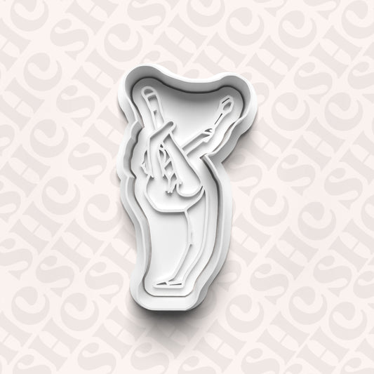DONE TO ORDER: Gymnastics Cookie Cutter + Fondant Stamp Set 4 - SHCreations