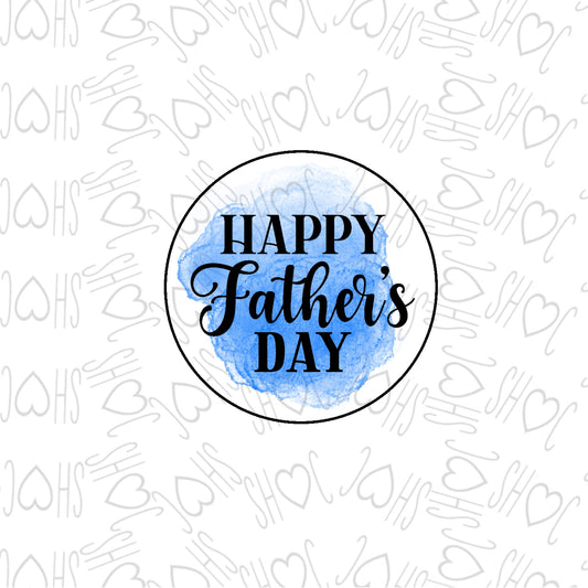 DONE TO ORDER: 'Happy Father's Day' Fondant Stamp - SHCreations