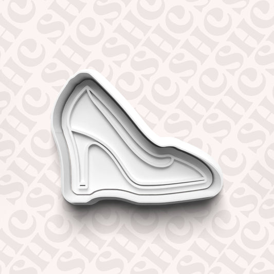 DONE TO ORDER: Heel Cookie Cutter + Fondant Stamp Set 2 - SHCreations