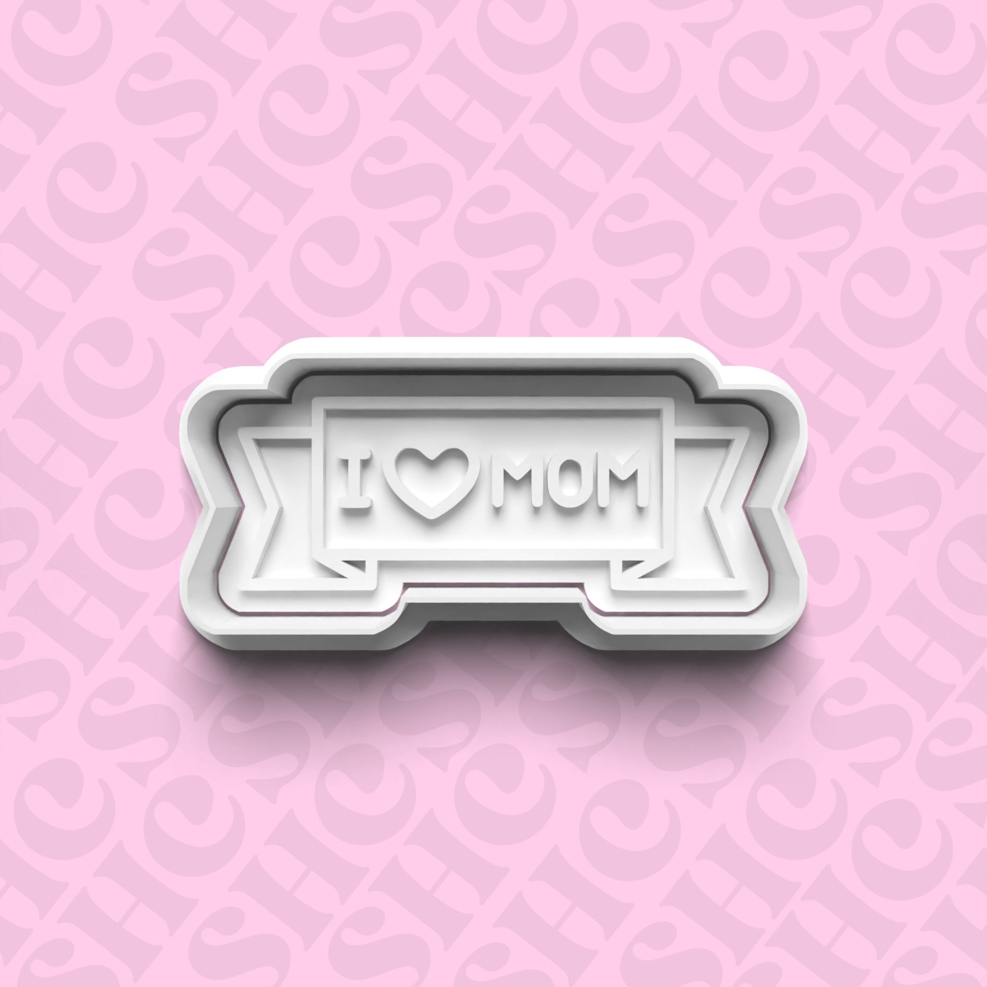 DONE TO ORDER: "I <3 MOM" Fondant Stamp Set 1 - SHCreations
