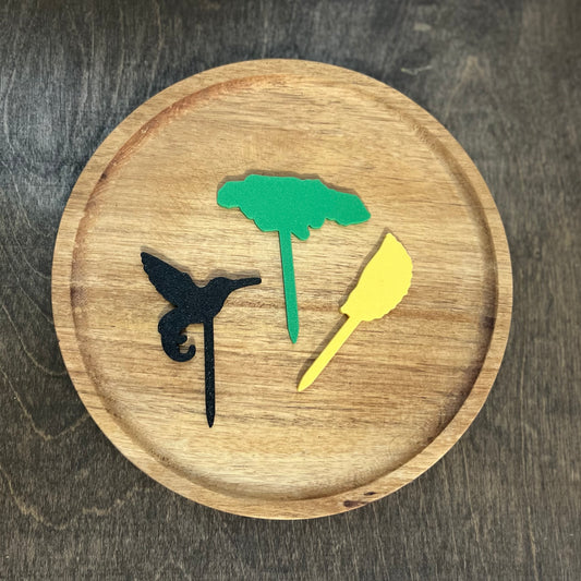 DONE TO ORDER : Jamaican Theme Cupcake Toppers - Add a Touch of Jamaican Flair to Your Desserts: - SHCreations